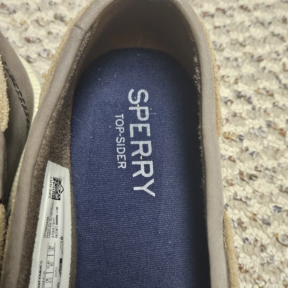 SPERRY Top-Sider Oasis Canal Women's Boat Shoes - Gray Leather - Size 9